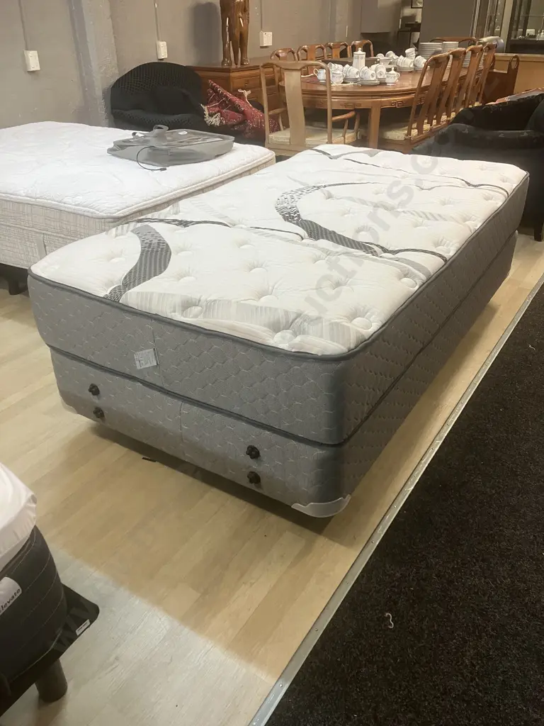 Waikato Bedding Natural Rest King Single Mattress & Base Image 1++