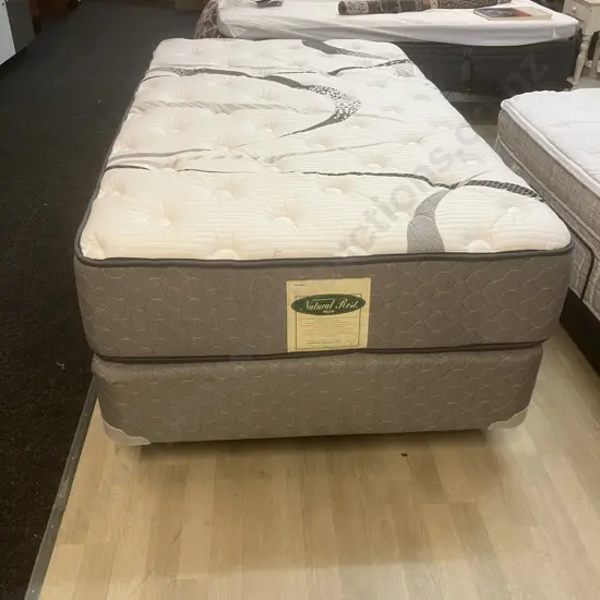 Waikato Bedding Natural Rest King Single Mattress & Base