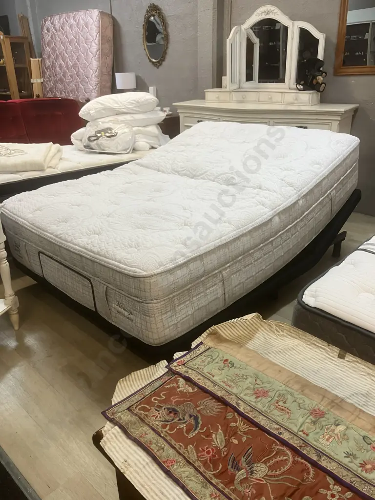 A.H. Beard Renew Double Adjustable Bed Base Beard King Koil Mattress, Remote Control, Manual Image 1++