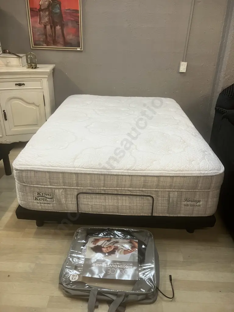 A.H. Beard Renew Double Adjustable Bed Base Beard King Koil Mattress, Remote Control, Manual Image 1++