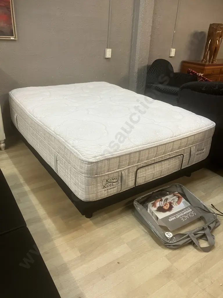 A.H. Beard Renew Double Adjustable Bed Base Beard King Koil Mattress, Remote Control, Manual Image 1++