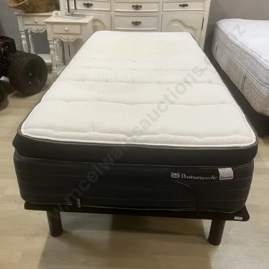 Temper Lifestyle Supreme XL SNG Adjustable Bed Base & Sealy Posturepedic Elevate McKinley Medium Mattress