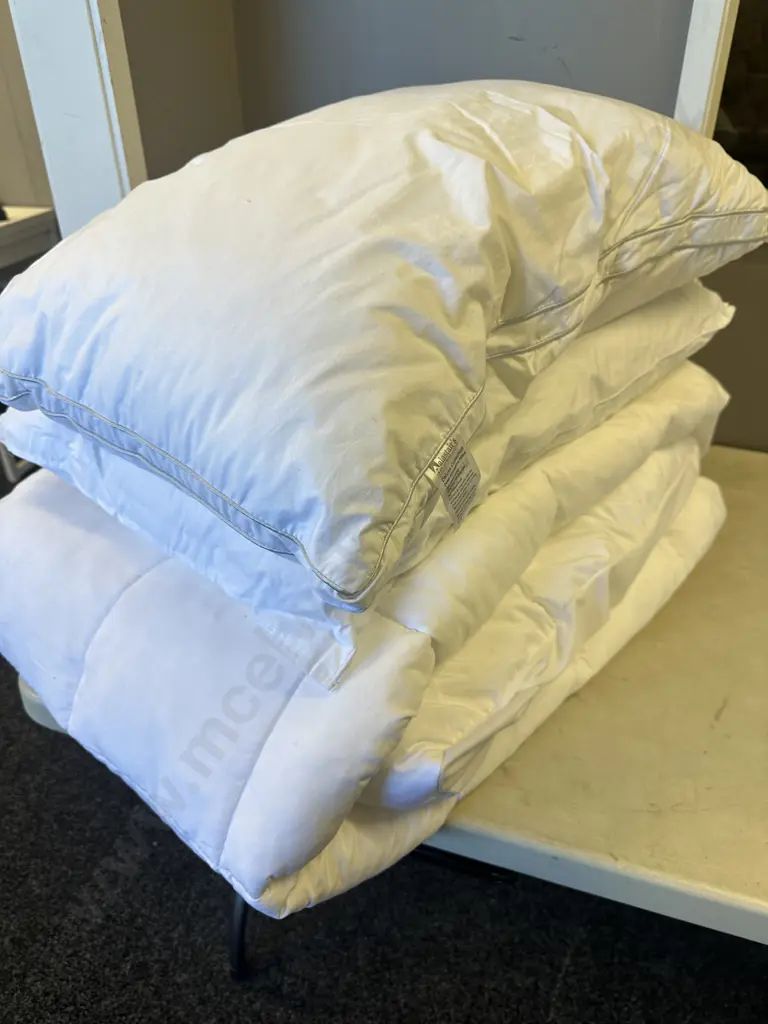 Queen Size Mattress Topper With 2 x Pillows Image 1++