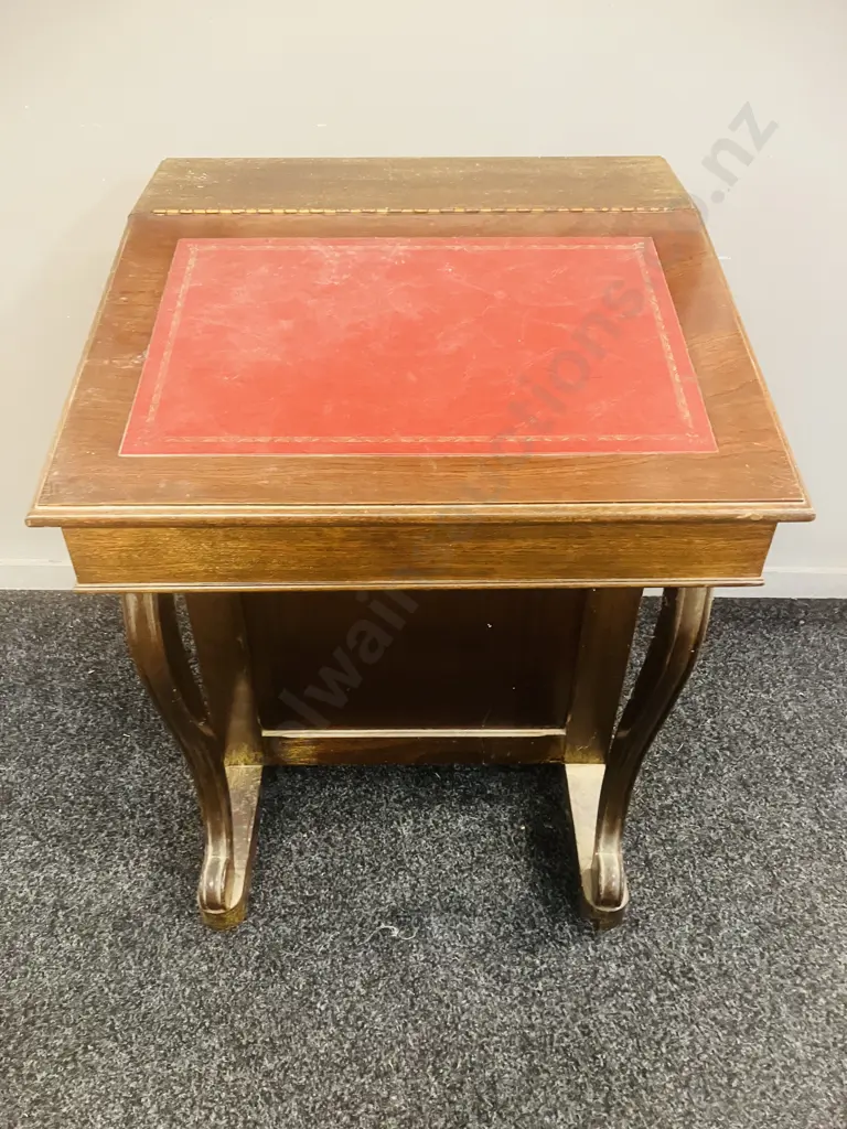 Victorian Style Davenport Writing Desk, 4 Drawer RHS. H65 W57 D57cm Image 1++