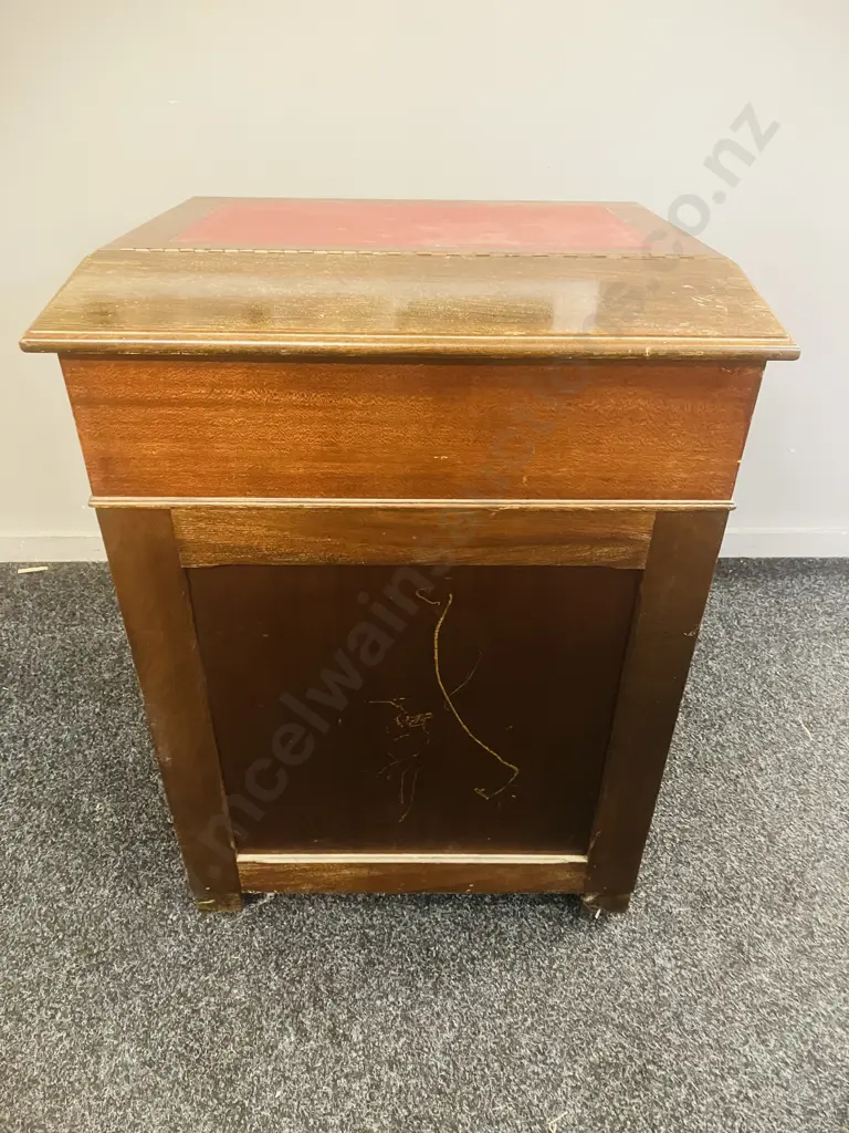 Victorian Style Davenport Writing Desk, 4 Drawer RHS. H65 W57 D57cm Image 1++