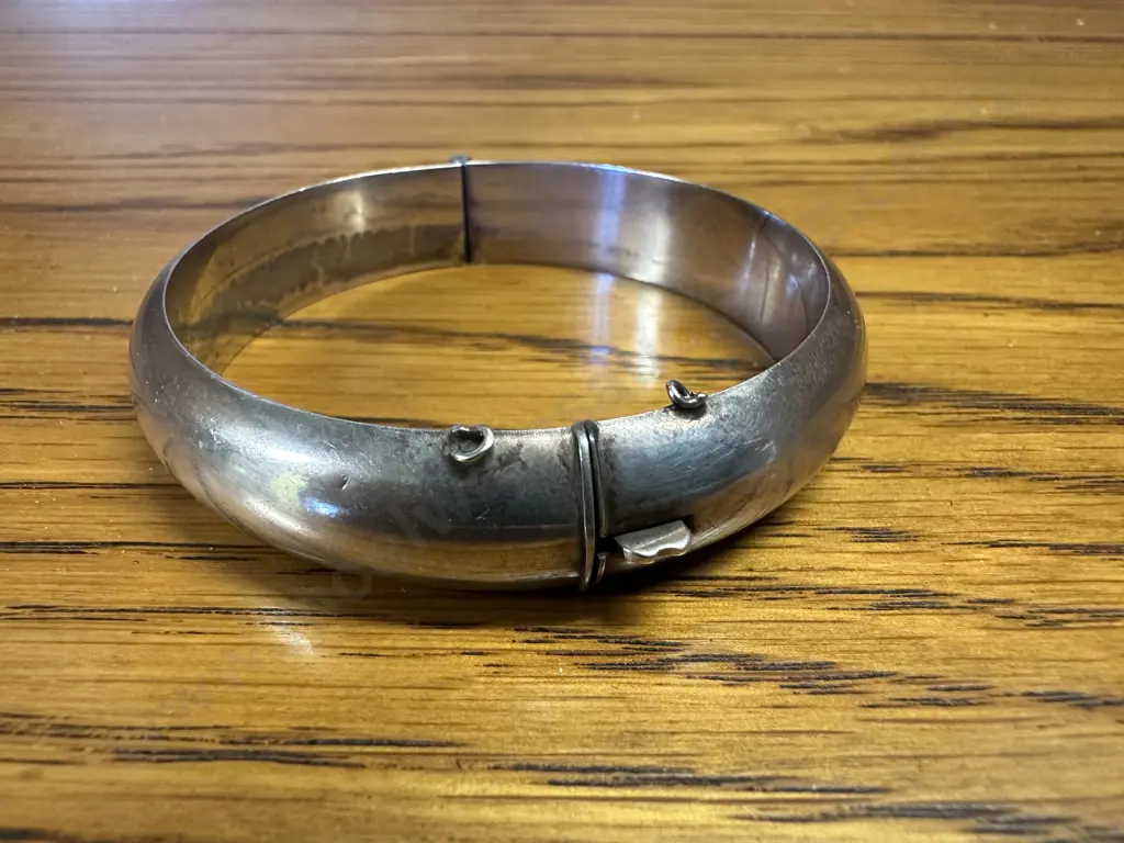 Stamped Sterling Silver Bangle  Image 1++