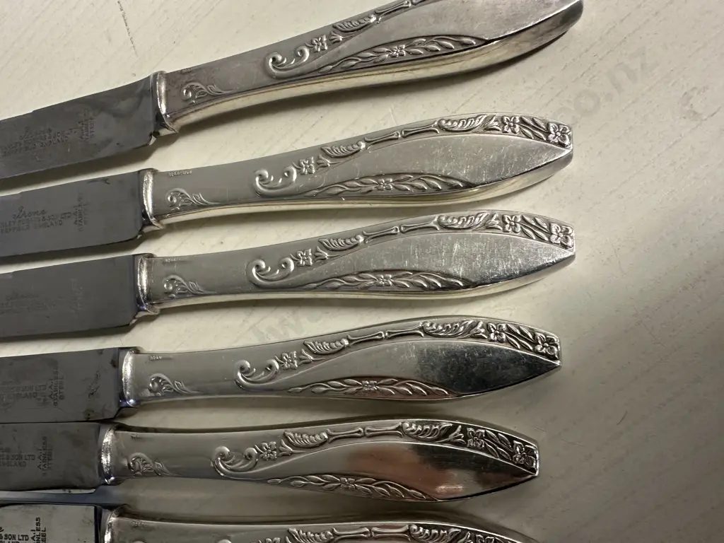 Set Of Six Stanley Rogers & Sons 'Irene' Knives  Image 1++