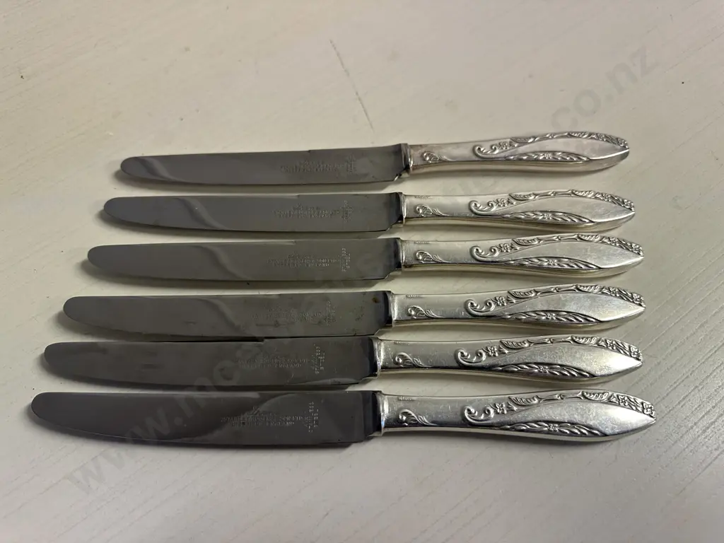 Set Of Six Stanley Rogers & Sons 'Irene' Knives  Image 1++