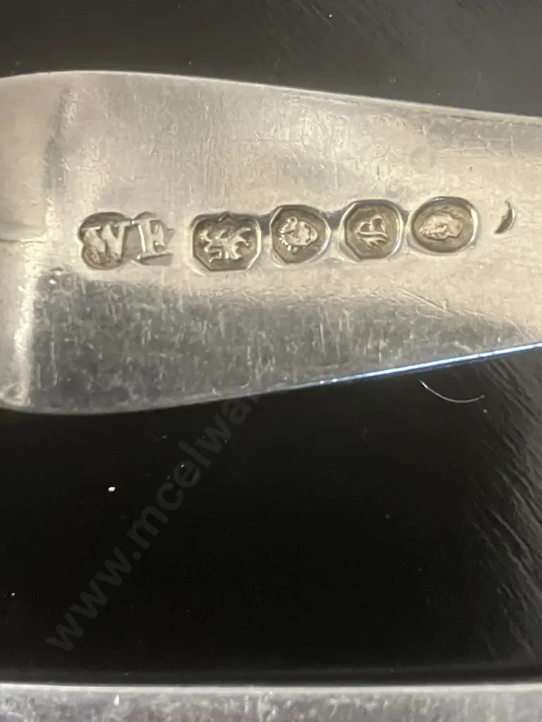 A Set of Five William IV Sterling Silver Spoons Made by William Bateman Hallmarked City of London 1837 (226 Grams) Image 1++