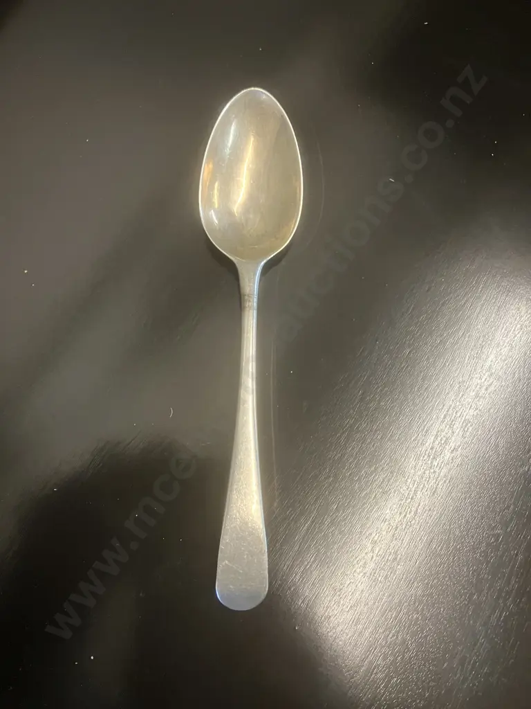 Hallmarked 1783 Georgian Sterling Silver Dessert Spoon by George Smith lll London (34 Grams) Image 1++