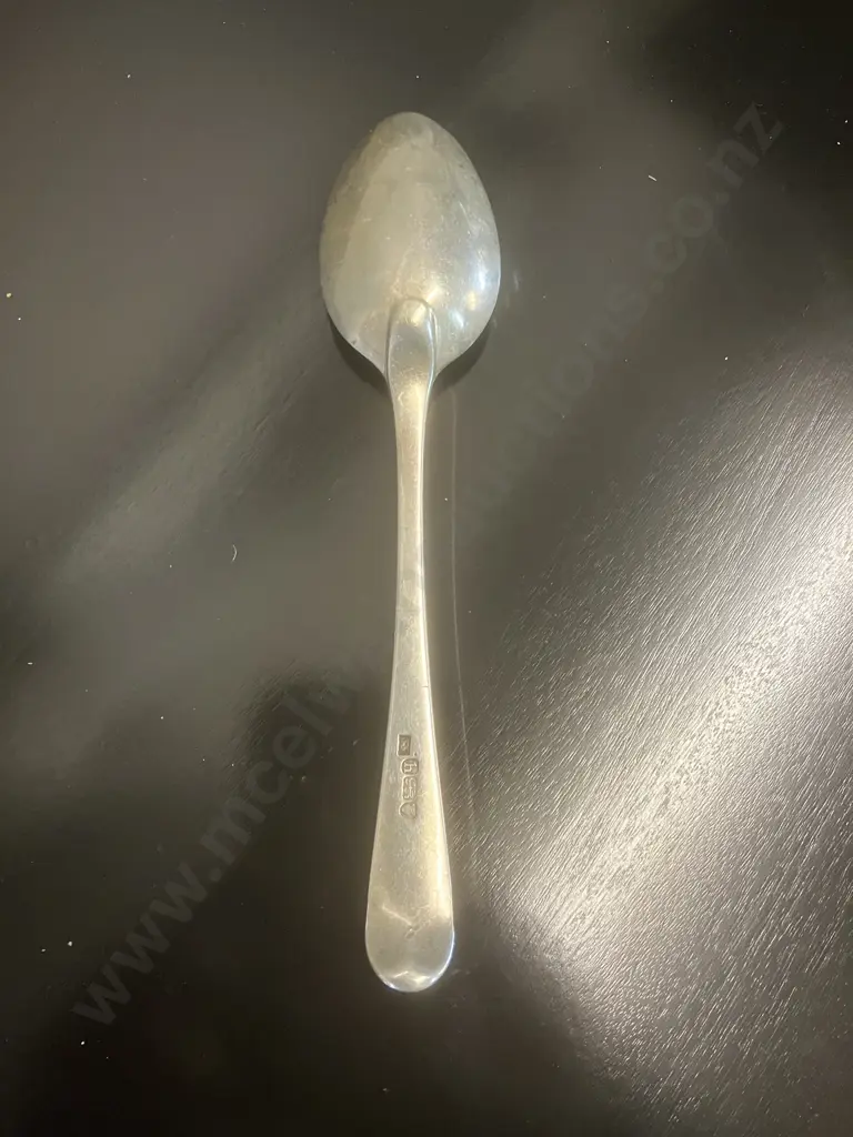 Hallmarked 1783 Georgian Sterling Silver Dessert Spoon by George Smith lll London (34 Grams) Image 1++