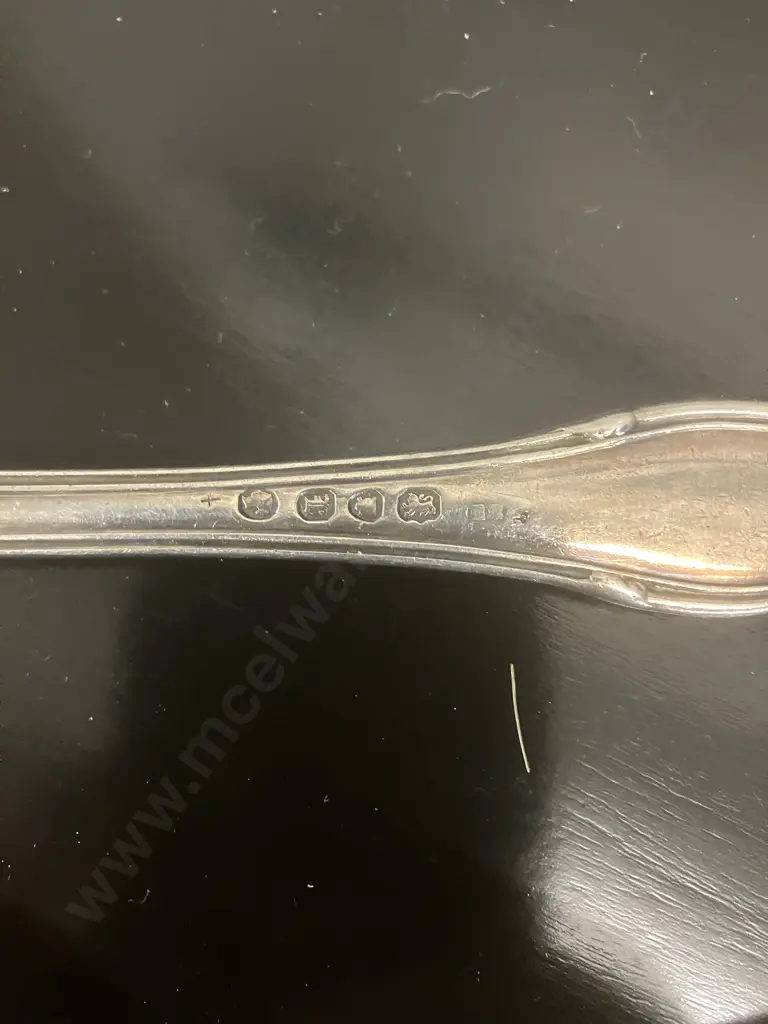 Pair of Rare Elizabeth Eaton Victorian Silver Tablespoons Hallmarked City of London 1846 (206 Grams) Image 1++