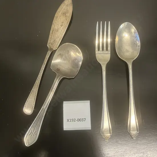 Sterling Silver Childs Fork & Spoon Set Francis Howard Hallmarked 1870 Sheffield. Hallmarked 1913 Knife Etc (70 Grams)