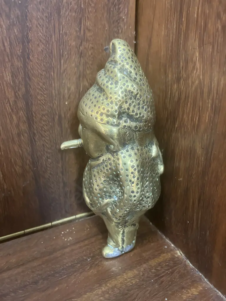 19th Century Brass Figural Table/Bar Top Cigar Lighter? (No Base). Originally Gas Operated. Image 1++