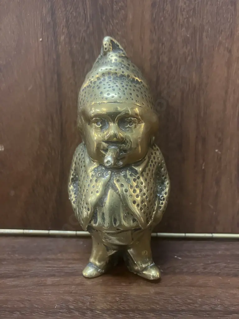 19th Century Brass Figural Table/Bar Top Cigar Lighter? (No Base). Originally Gas Operated. Image 1++
