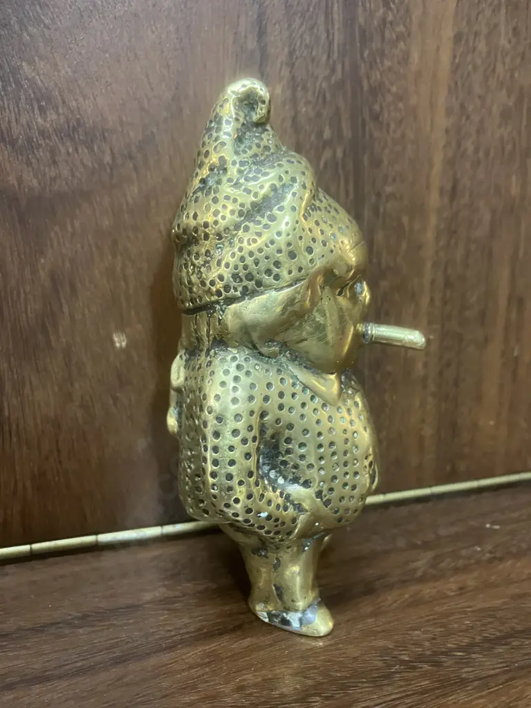 19th Century Brass Figural Table/Bar Top Cigar Lighter? (No Base). Originally Gas Operated. Image 1++