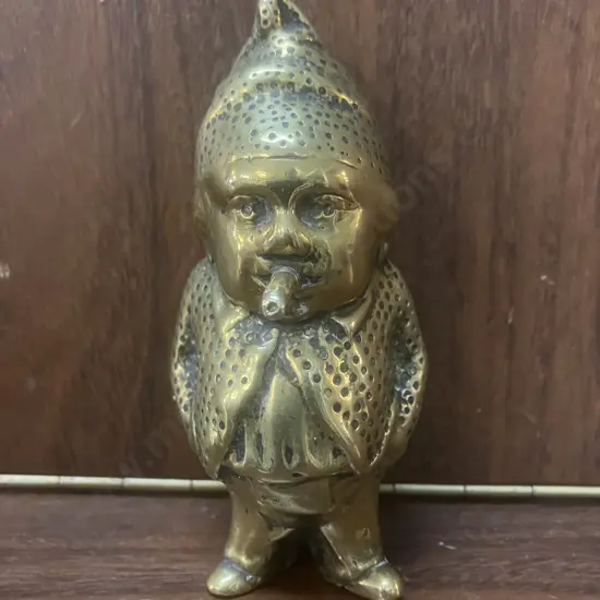 19th Century Brass Figural Table/Bar Top Cigar Lighter? (No Base). Originally Gas Operated.