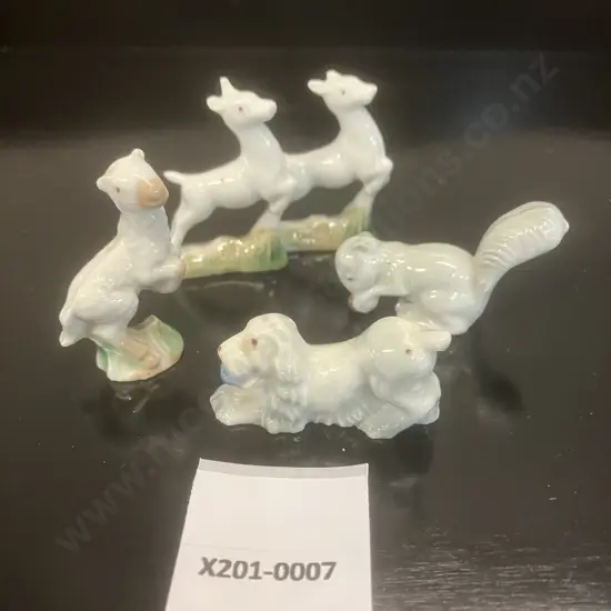 Five UK Retail Wade Whimsie Figurines First Whimsies (1953 – 1959)