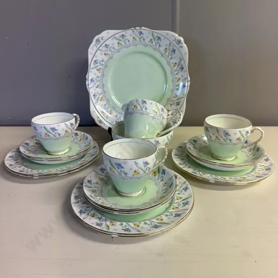 Vintage Grafton Tea Ware Items Pattern #6521