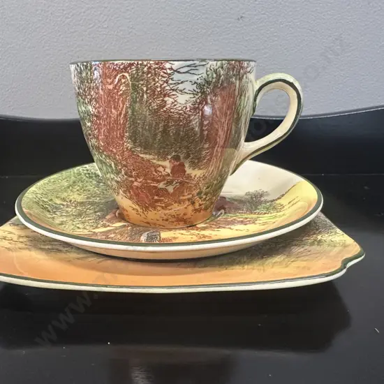 Vintage English Royal Doulton Rustic Trio #D5694