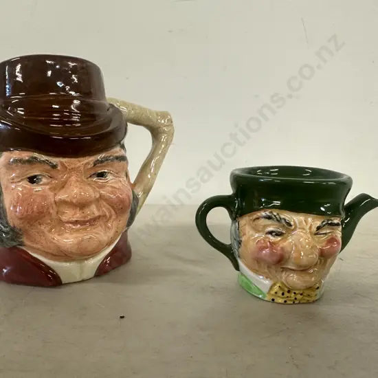 Vintage Toby Mug 'Farmer Giles' & Toby Two Face Teapot (no lid)