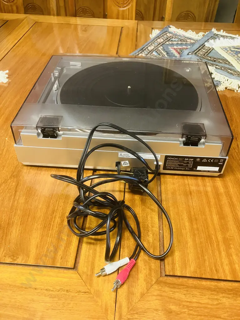 Denon DP-29F Belt-Driven Analog Turntable - Built-in RIAA Phono Equalizer Image 1++
