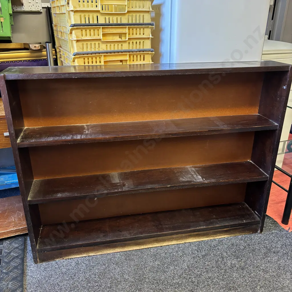 Wooden Bookshelf. H92cm W122 D22cm Image 1++