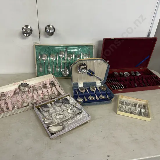 Selection Of Silverware Cutlery Items 