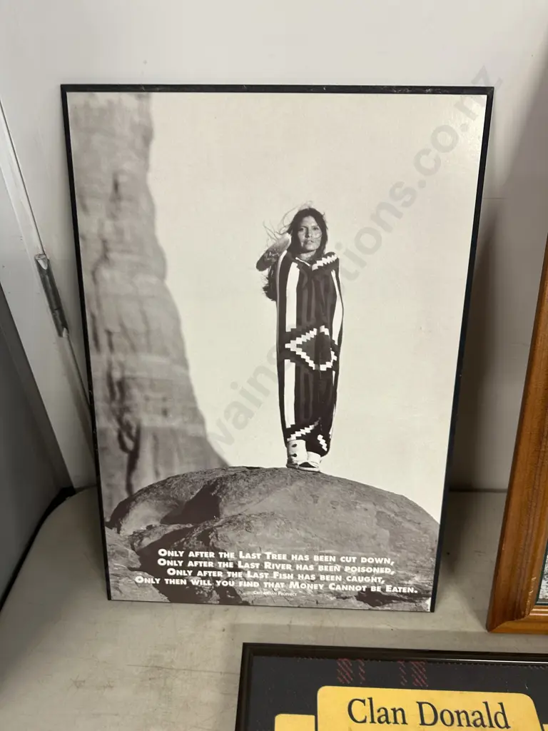 Selection Of Artwork Including Cree Indian Prophecy, 1927 Claudelands Bridge & Clan Donald. Image 1++