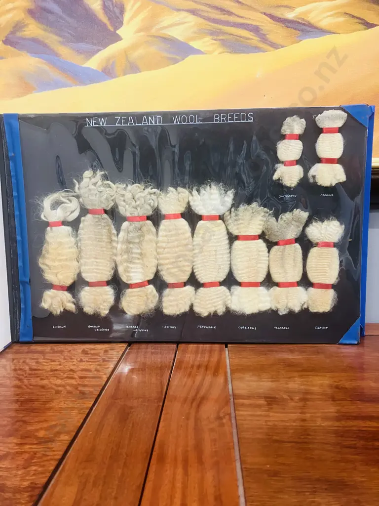 Vintage 1960's New Zealand Diploma In Sheep Farming Course 'Wool Book' Image 1++