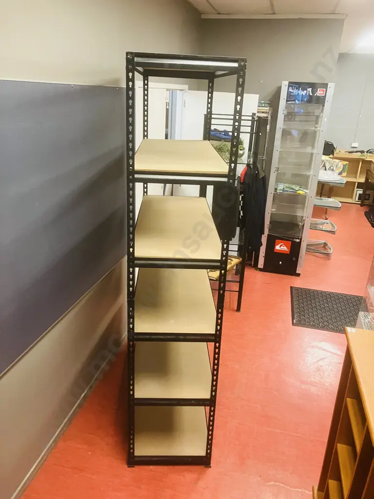 Black Metal 6 Tier Rack. H209 W120 D46cm Image 1++
