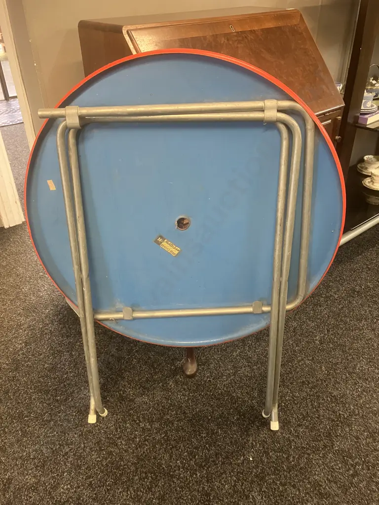 A Hunterline Retro Folding Outdoor Table. 70 x 77cm Image 1++