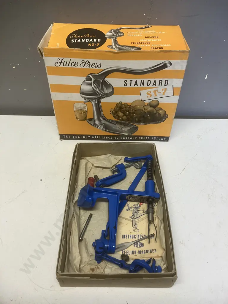 PEFRA Peeling machine With Manual & Juice Press Standard ST-7 In Original Box Image 1++