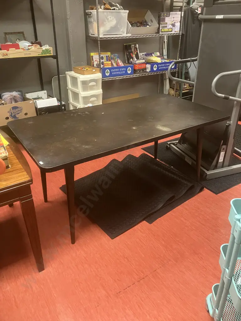 Mid-Century Rectangular Dining Table. H76 W167 D91cm Image 1++