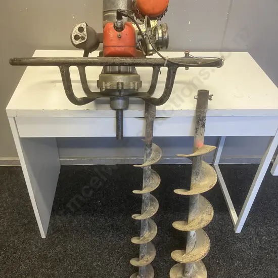 Tanaka (Japan) Post Hole Borer Model JEA-37 With Two Augers (Been Sitting For 18 Months)