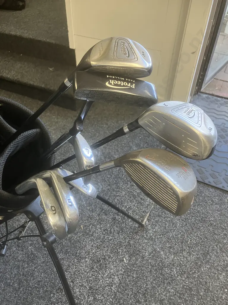 ProTech XD Power Golf Clubs & XDT850 Bag, TaylorMade Driver, Proline Trundler, Golf Balls Etc Image 1++