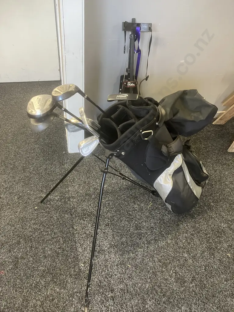 ProTech XD Power Golf Clubs & XDT850 Bag, TaylorMade Driver, Proline Trundler, Golf Balls Etc Image 1++