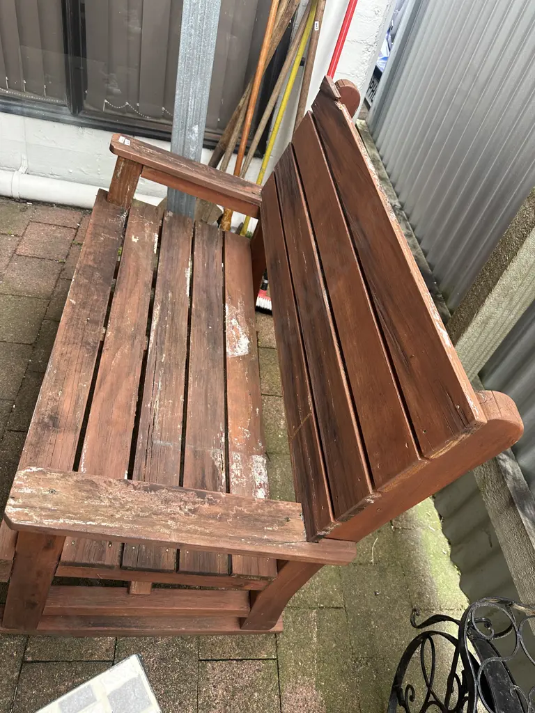 Wooden Outdoor Rocking Two Seater Image 1++
