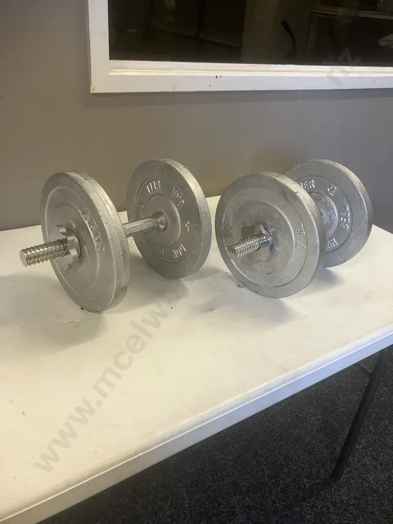 Pair of Dumbbells - 2 x 5KG & 2 x 7Kg Weights Image 1++