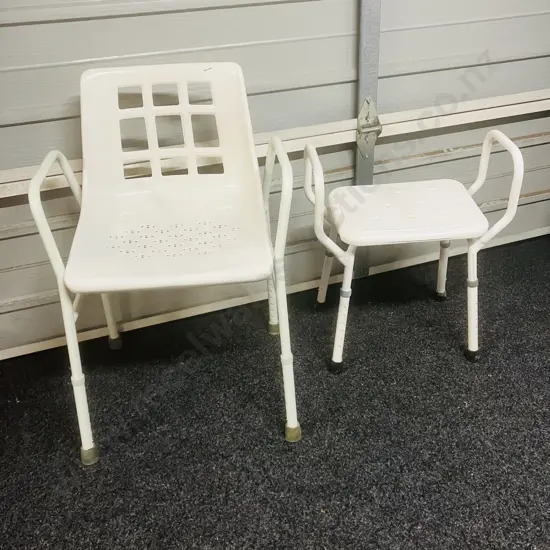 Goldfern Mobility Shower Chair & Shower Stool - Adjustable Heights
