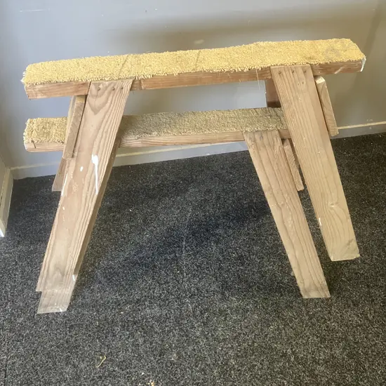 Pair of Wooden Saw Horses