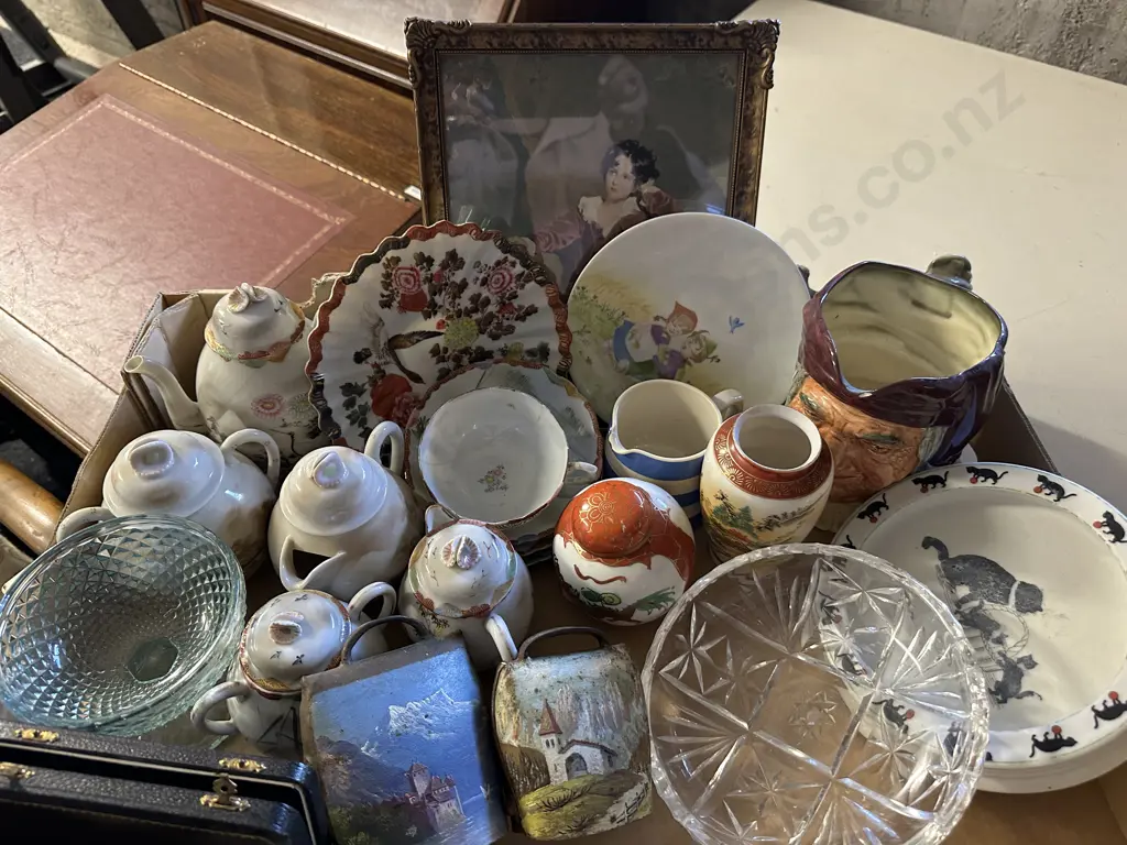 Box Of Assorted China Etc (as found) Image 1++