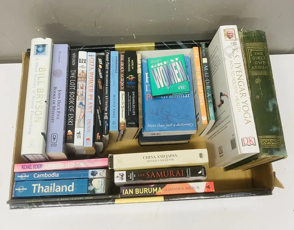 Box Lot Books - Yoga, John Dee's Five Books, John Carters Sex & Rockets Etc Image 1++