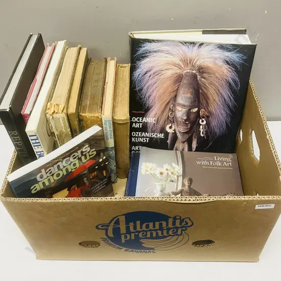 Box Lot Books - Oceanic Art, Antique Rugs, Dancer Amongst Us Etc
