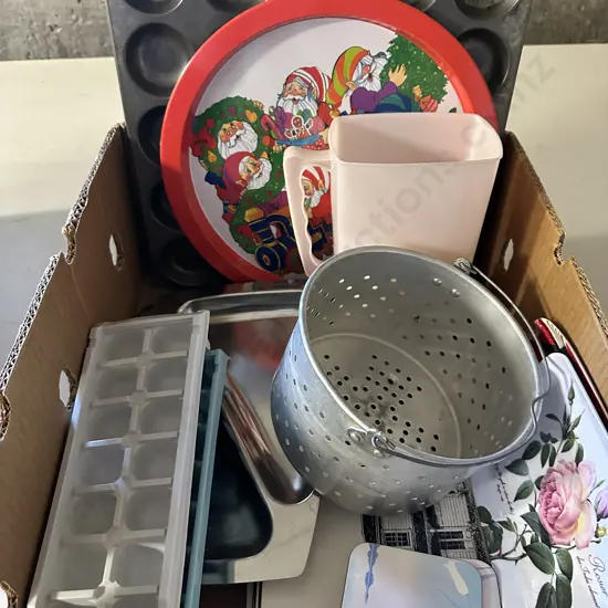 Box Lot Of Kitchen Ware