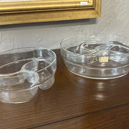 Sweden Aseda Divided Glass Serving Dishes