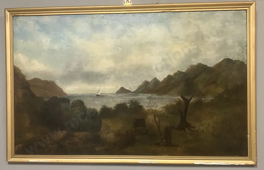 Thomas Louden Drummond (1850 - 1926) Framed Original Oil Painting 1875. 76 x 121cm Image 1++