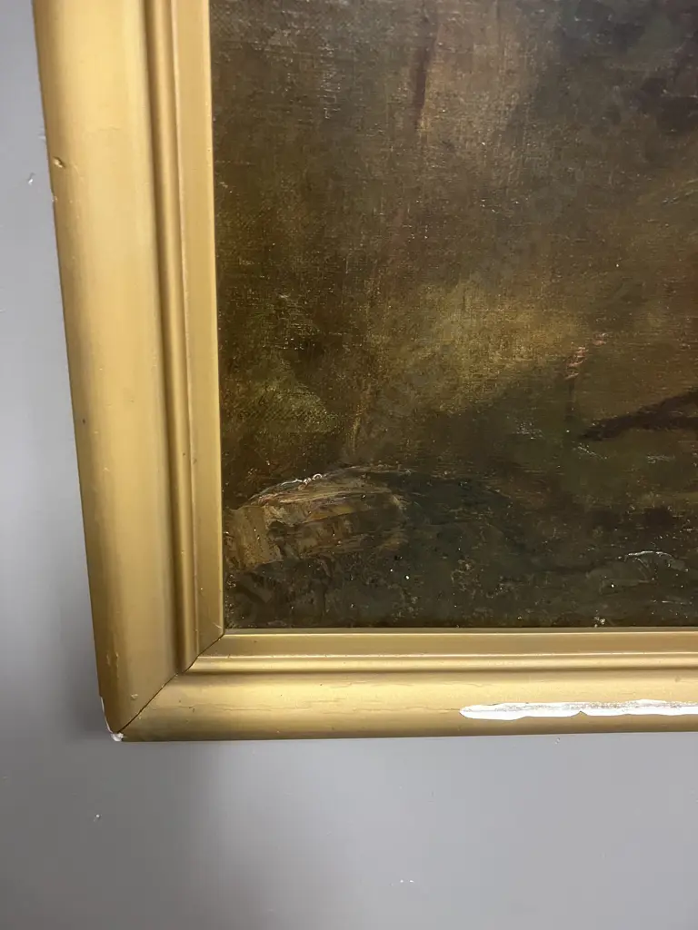 Thomas Louden Drummond (1850 - 1926) Framed Original Oil Painting 1875. 76 x 121cm Image 1++