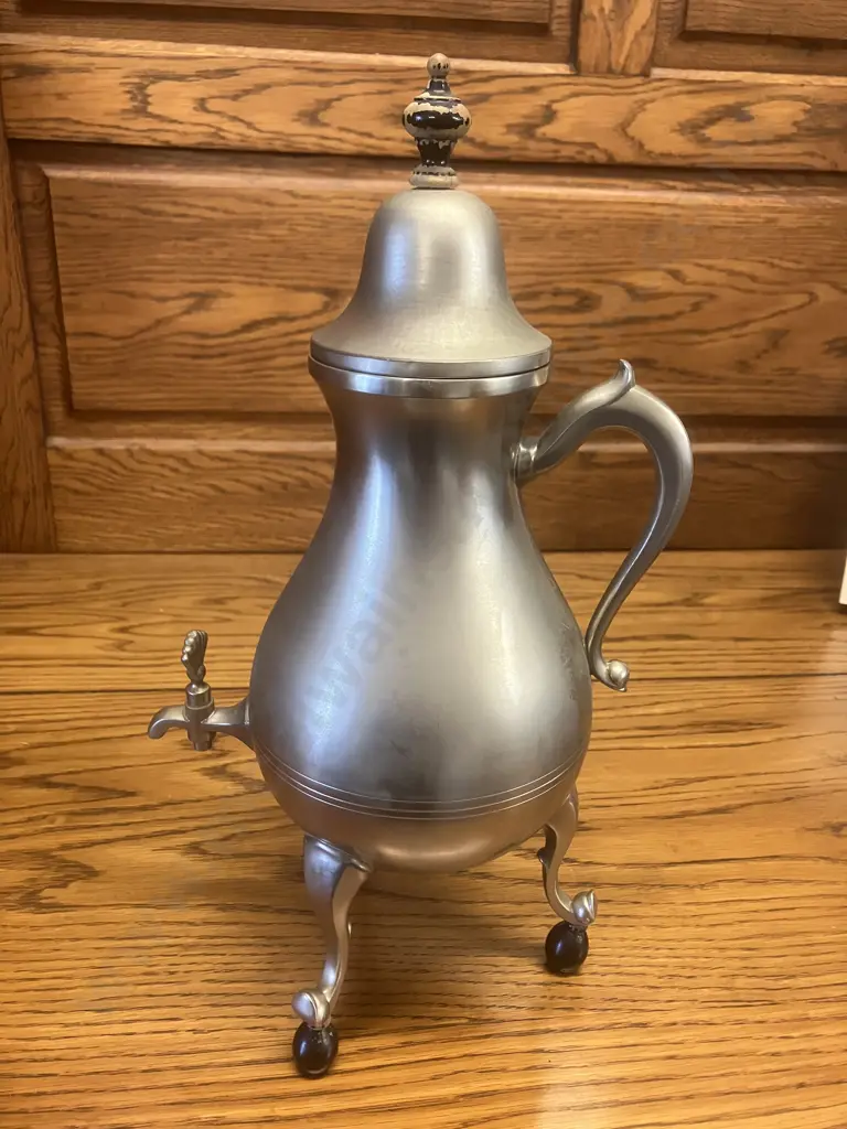 Vintage DOVO Holland Pewter Samovar With Stand. H40cm - Tiel/Wamel 1941 to 1957 Image 1++