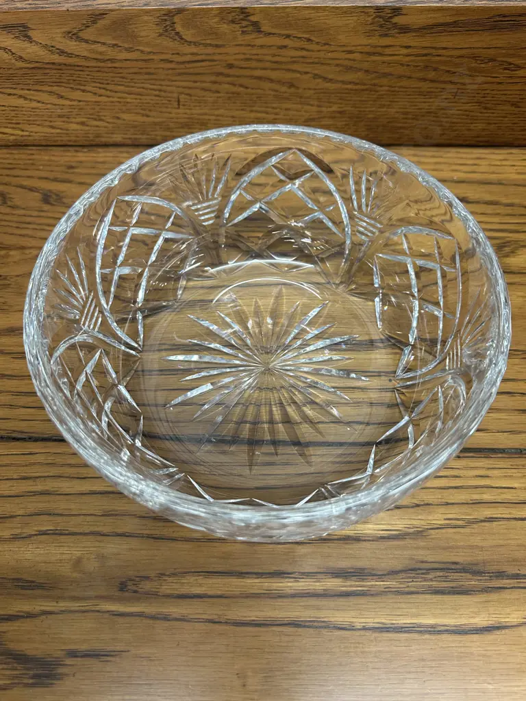 Royal Brierley Crystal Fruit Salad Bowl H9,Dia20cm. Image 1++